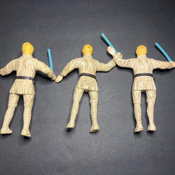 Vintage 1993 Lot of 10 LFL Star Wars Bendems Chewbacca, Han Solo, Luke, Ackbar - Picture 5 of 10